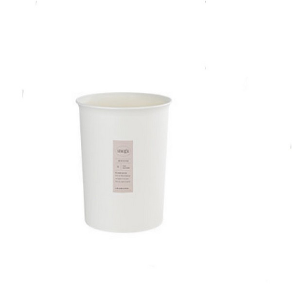 심플 오픈 원형휴지통 5L 화이트