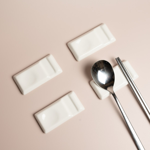 숟가락 도자기 수저 받침 세라믹 스푼 받침대