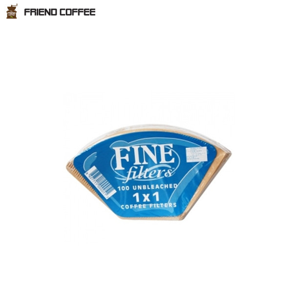 FINE 천연펄프 드립필터 1-2인용 100매 커피여과지