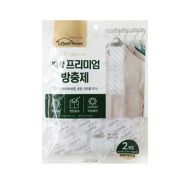 백향 프리미엄 방충제 줄줄이부직포 2매입