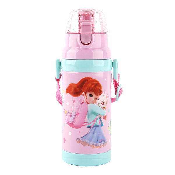 위시캣 안심락 원터치 물병 470ml