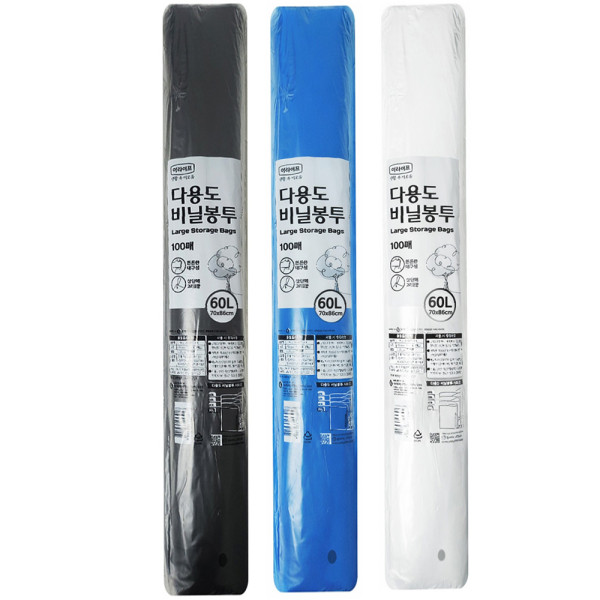 이라이프 다용도 비닐봉투 60L50매 쓰레기 분리수거