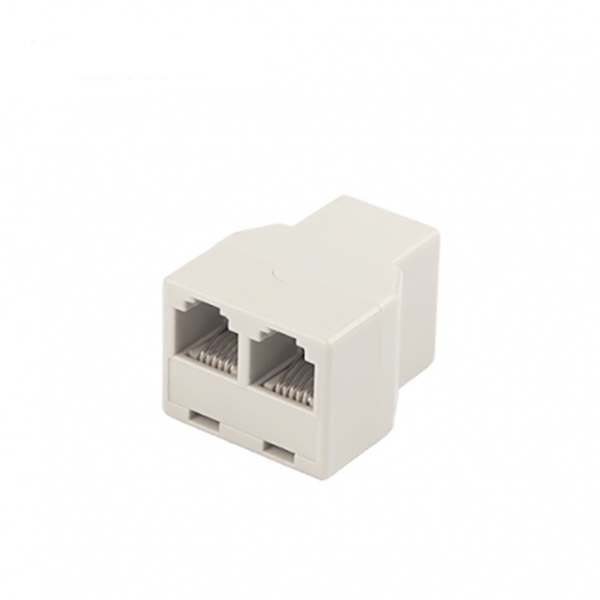 전화선용 RJ12 6P6C 고급형 연장 분할 Y형 젠더