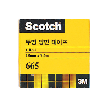 3M)투명양면테이프 리필(665/237리필/18x7.6m)