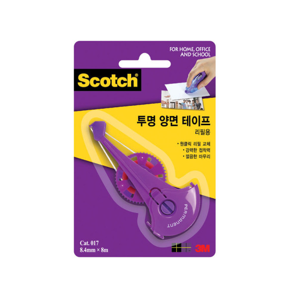3M 스카치 투명 풀테이프 리필 017R