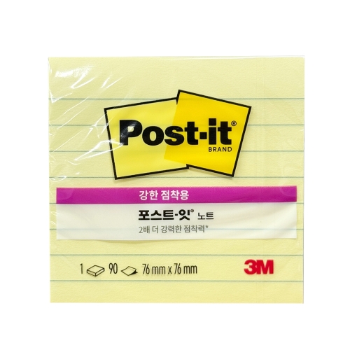 3M 포스트잇 노트 노랑 630 1SSCY 90매 76 76mm