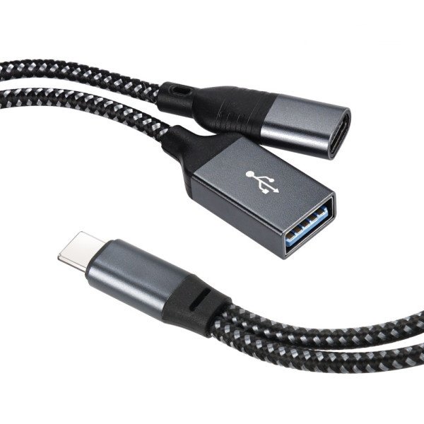 USB Type C OTG Y형 젠더 케이블 15CM