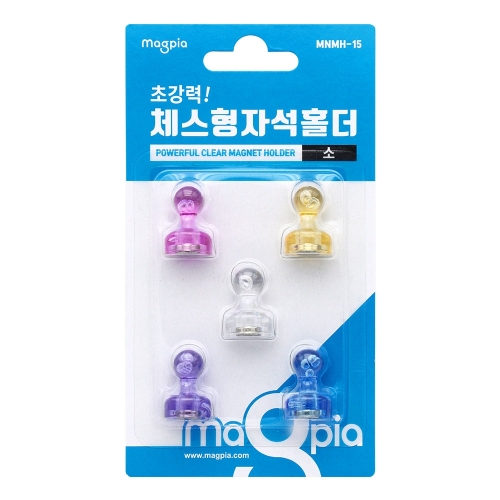 마그피아 초강력 체스형자석홀더 소 MNMH 15 냉장고자석 15mm 5개입