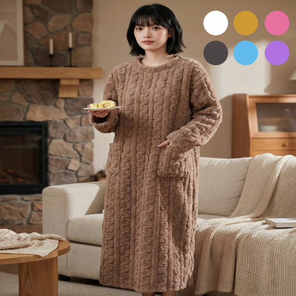 유니바운드 겨울잠옷 홈웨어 여성원피스 임산부원피스 임산부잠옷 실내복 여자잠옷 파자마파티