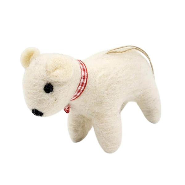 인도산 WOOL 핸드메이드 키링 강아지