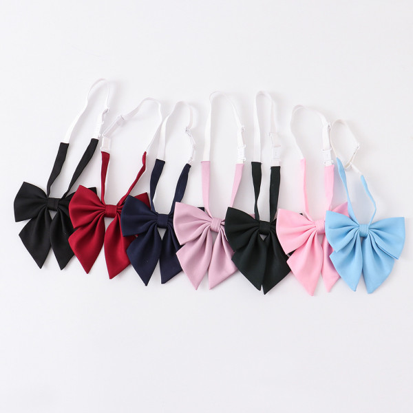 단색 사선리본 여자 교복넥타이(7color) 교복 학생복