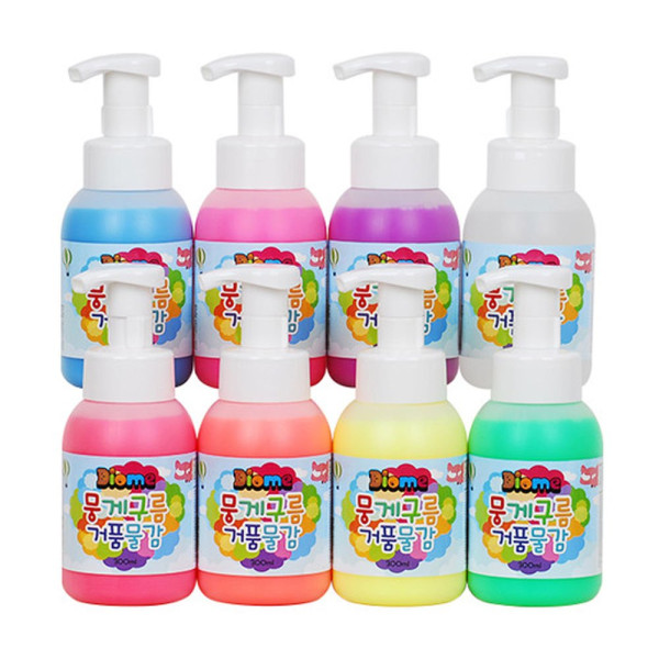 키즈맘아트 미술놀이 뭉게구름 거품물감 300ml x 8색 세트