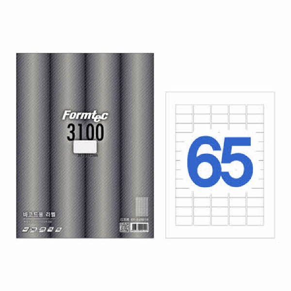 라벨지 바코드용 65칸 100매 LS-3100 폼텍