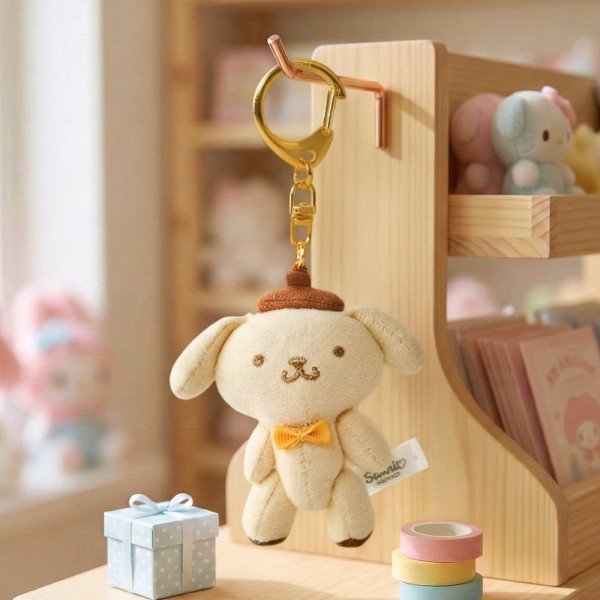 산리오 폼폼푸린 조인트 가방고리 5cm