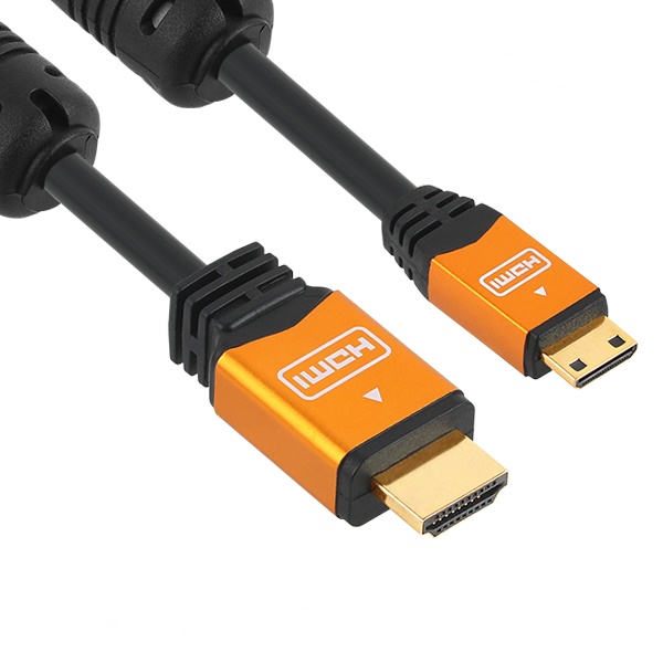 골드 HDMI TO mini HDMI 2.0 노이즈필터 길이 2m