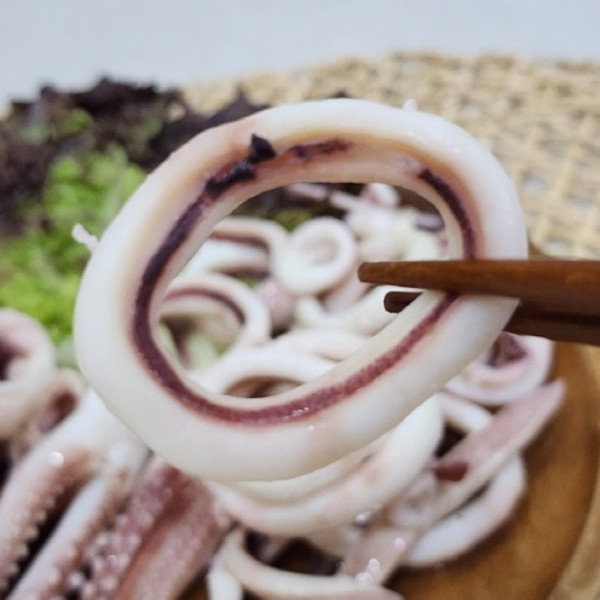 냉동 손질 오징어링 600g