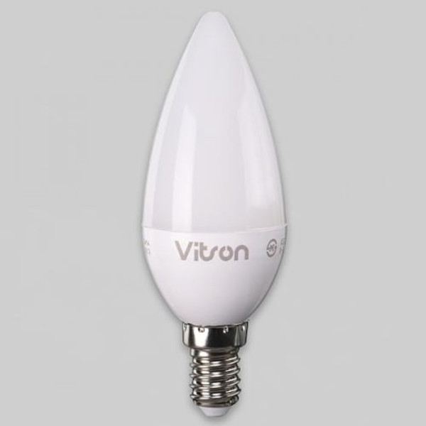 비츠온 촛대구 LEDA 5W E14 3K 불투명 전구색KS