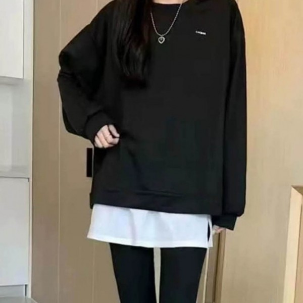 레이어드 치마 옆선 절개 허리 밴딩