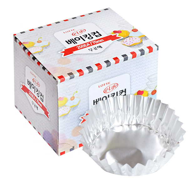 롯데이라이프 베이킹컵 70mm 200개입