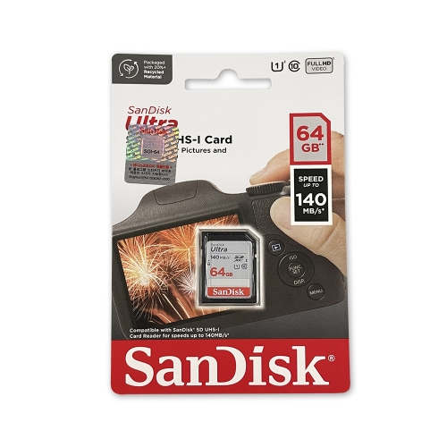 샌디스크 울트라 SD카드 64G SDSDUNB 064G GN31N 140MB