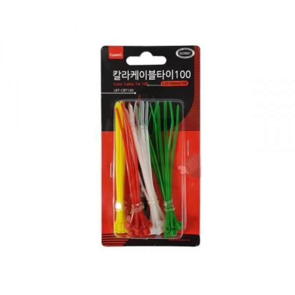 원예 전선정리용 케이블타이 50P 100mm 선정리케이블