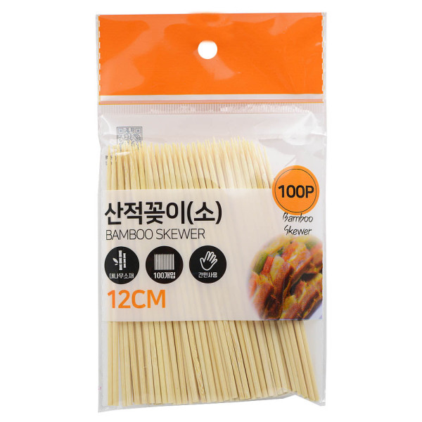 다용도 산적꽂이 소형 12cm 100P