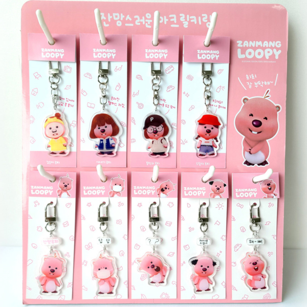 잔망루피 키링 루피 굿즈 22종 아크릴 뽀로로 캐릭터 에어팟 버즈 차키 가방 미니 장식