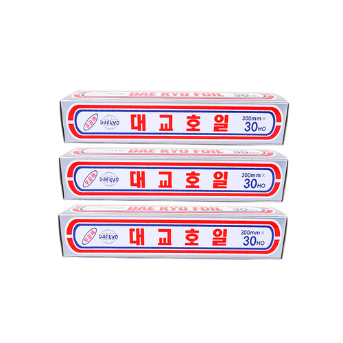 대교호일300mmx30HO 3개 쿠킹호일 은박지 알루미늄