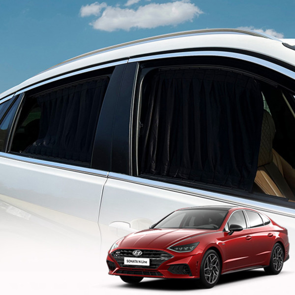 쏘나타N라인 바이미 차량햇빛가리개 암막커튼 카커튼
