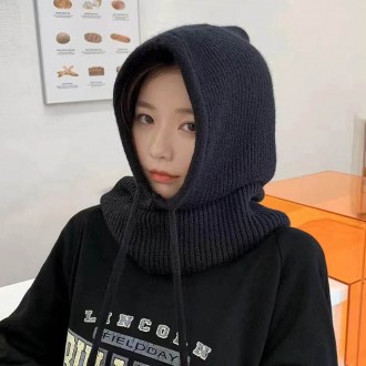 소프트 목도리 후드 넥워머 니트 바라클라바 따뜻 겨울 튼튼한 짜임 보온성 좋은