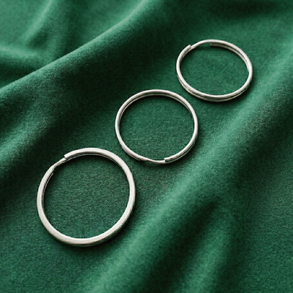 투링 이중 O링 철제 DIY 키링 만들기 악세사리 고리 23mm 24mm 25mm 10개