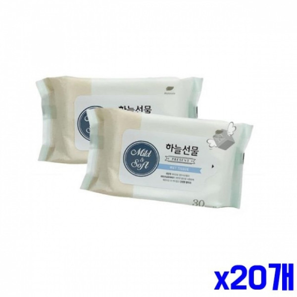 피톤치드 성분 안심 물티슈 30매 x20개묶음