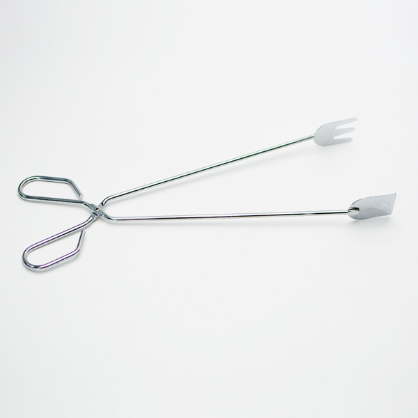 캠핑 바비큐 화로 장작 숯 집게 34cm