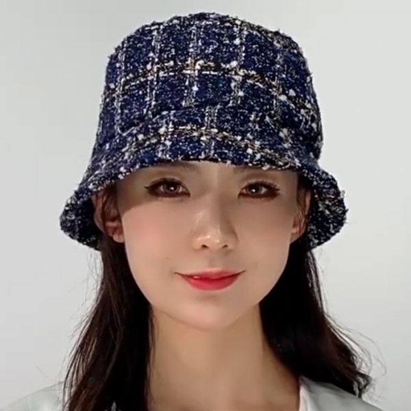따뜻한 여성 벙거지 모자 가을 겨울 니트 버킷햇