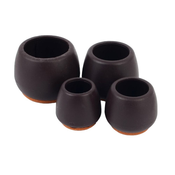 4P 갈색 원형 펠트 의자캡 적정 37~40mm