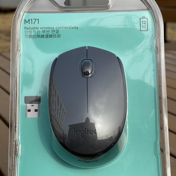 로지텍 M171 스테이블 무선 마우스 다크그레이