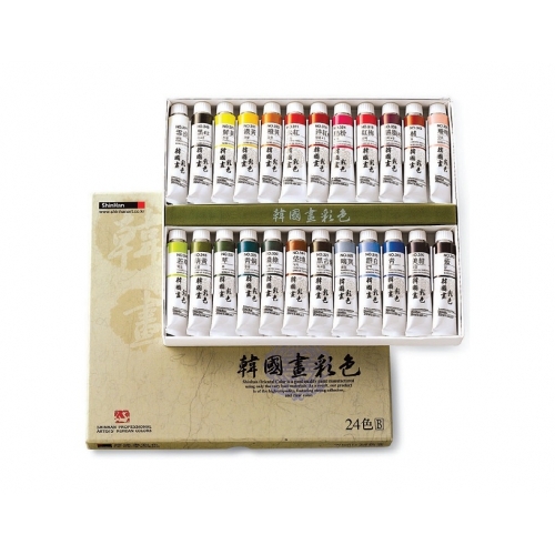 신한 한국화물감 24색 20ml B 미술용품