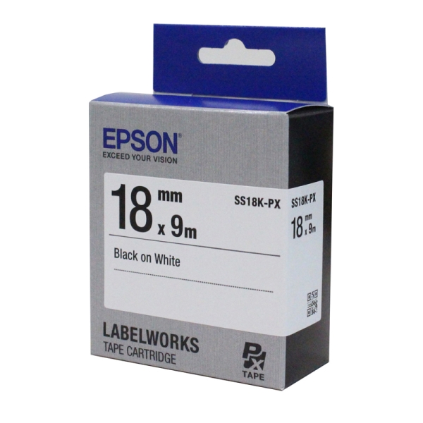 EPSON)라벨프린터리본(SS18K)백색/흑문자