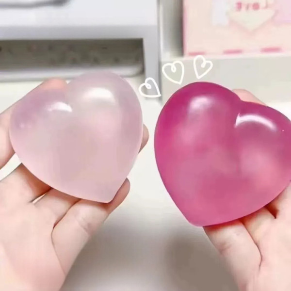 색변화 하트 말랑이 슬랑이 슬라임 쫀득볼 스트레스볼 타바 스퀴시 마시멜로우 커플 우정