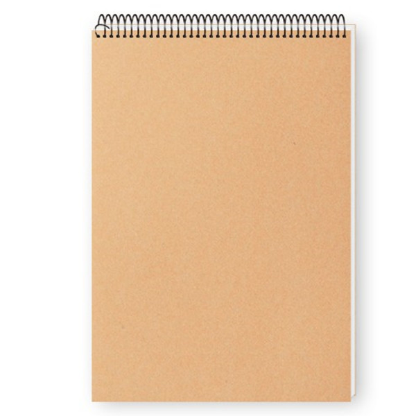 (BE) 양면무지 크로키북 드로잉북 A4 (약48매), 상철 (3개입)
