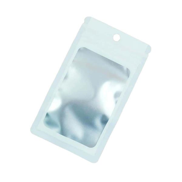 포장용 화이트 반투명 컬러 지퍼백 8cm X 14cm