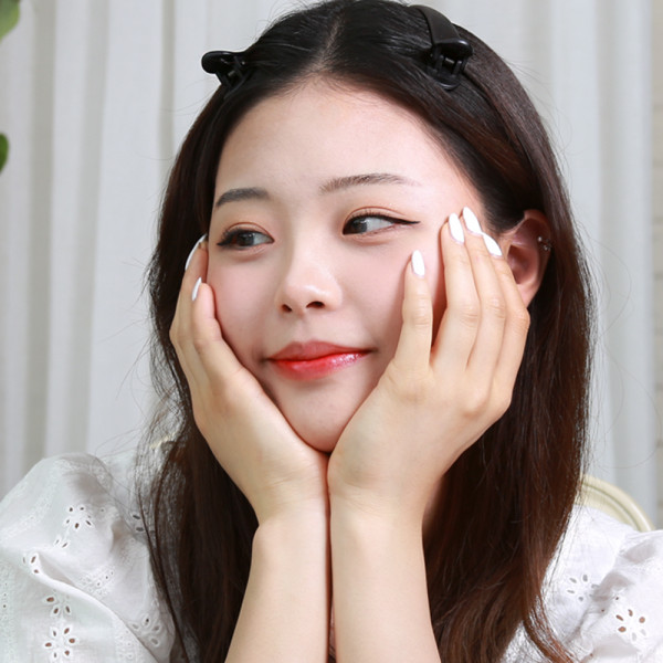 대형 무광 블랙 미용실집게 앞머리 옆머리 헤어핀