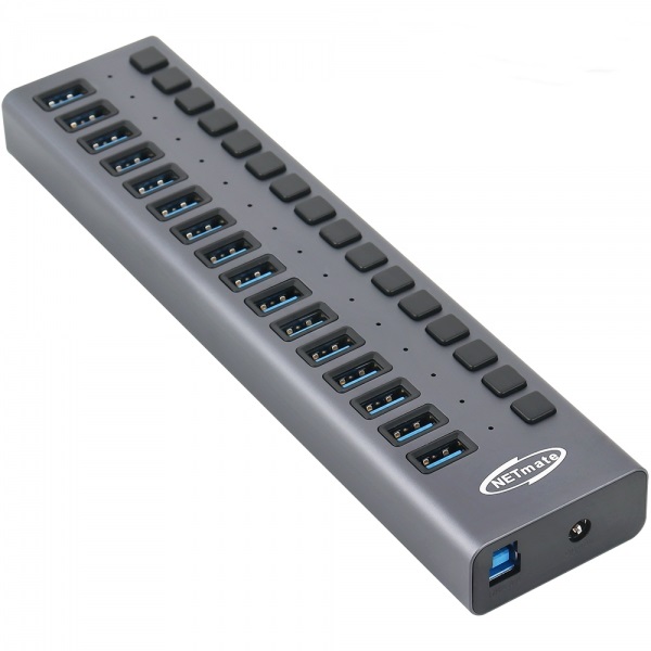 개별스위치 USB3.0 16포트 허브 아답터포함
