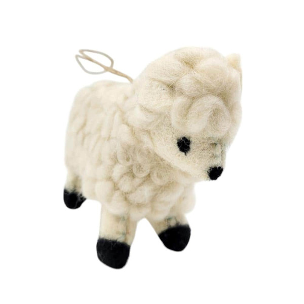 인도산 WOOL 핸드메이드 키링 양