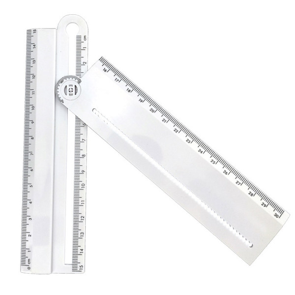 DIY 제도용 30cm 자 다기능 각도 측정자 S13227