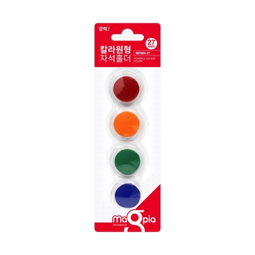 마그피아 초강력 칼라원형자석홀더 중 27mm 4개입