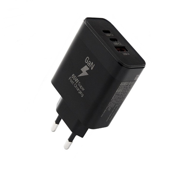 USB C타입 PD 65W 초고속 USB A 가정용 3포트 충전기 1.5M 블랙