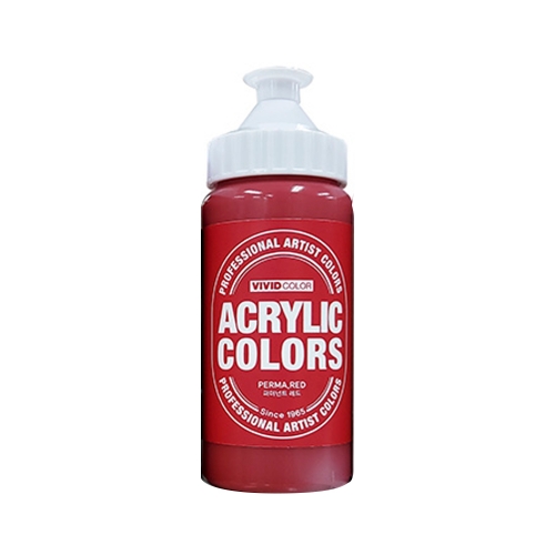 종이나라 비비드 아크릴물감 220ml 퍼머넌트 레드빨강