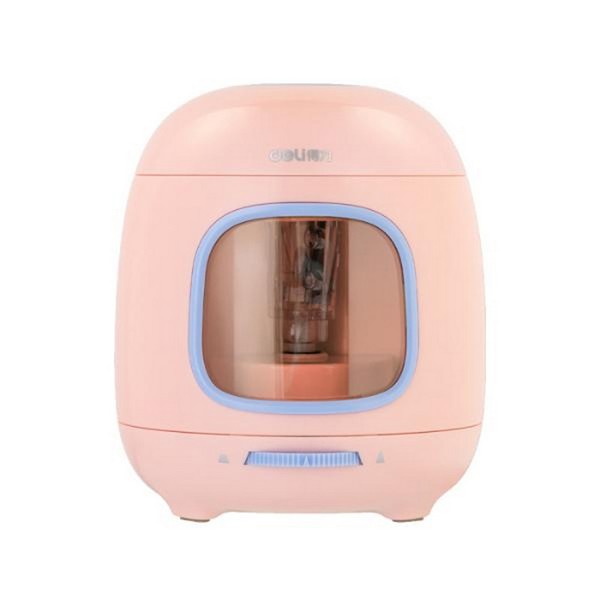 DELI VA13 파스텔 콤팩트 전동 연필깎이 핑크