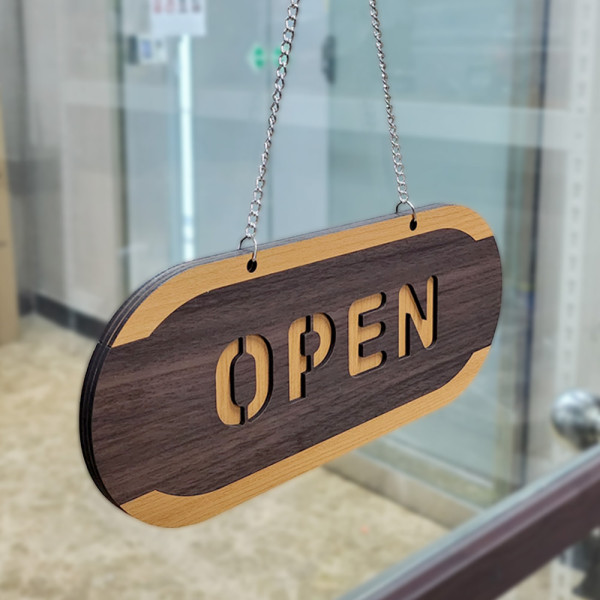 OPEN/CLOSED 오픈클로즈 우드 사인걸이